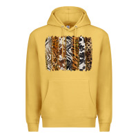 Antique Gold western animal patterns brushstoke Premium Hoodie - BarkalooDesign