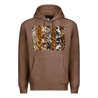 Chestnut western animal patterns brushstoke Premium Hoodie - BarkalooDesign