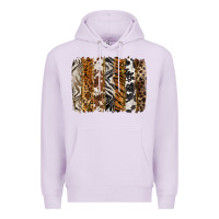 Lilac western animal patterns brushstoke Premium Hoodie - BarkalooDesign
