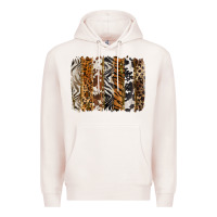 Pale Pink western animal patterns brushstoke Premium Hoodie - BarkalooDesign