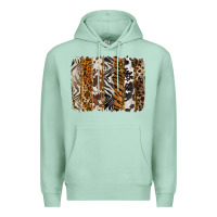 Seafoam western animal patterns brushstoke Premium Hoodie - BarkalooDesign