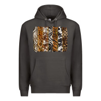 Smoke western animal patterns brushstoke Premium Hoodie - BarkalooDesign