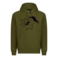 Army Green cyndaquil Premium Hoodie - linhVisuals