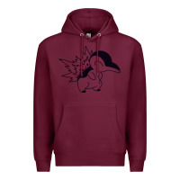 Burgundy cyndaquil Premium Hoodie - linhVisuals