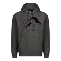 Charcoal Heather cyndaquil Premium Hoodie - linhVisuals