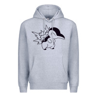 Heather Grey cyndaquil Premium Hoodie - linhVisuals