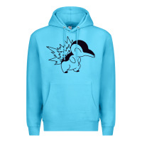 Ocean Blue cyndaquil Premium Hoodie - linhVisuals
