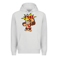 Dove Grey donkey kong Premium Hoodie - linhVisuals