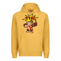 Mustard donkey kong Premium Hoodie - linhVisuals