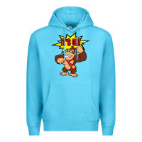 Ocean Blue donkey kong Premium Hoodie - linhVisuals