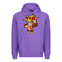 Purple donkey kong Premium Hoodie - linhVisuals