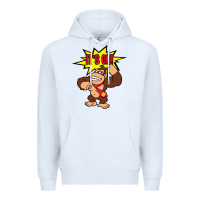 White donkey kong Premium Hoodie - linhVisuals
