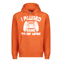 Carrot i paused my game to be here Premium Hoodie - linhVisuals