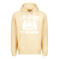 Pina Colada i paused my game to be here Premium Hoodie - linhVisuals