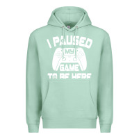 Seafoam i paused my game to be here Premium Hoodie - linhVisuals
