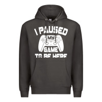 Smoke i paused my game to be here Premium Hoodie - linhVisuals