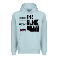 Blue Mist respect protect love the black woman Premium Hoodie - linhVisuals