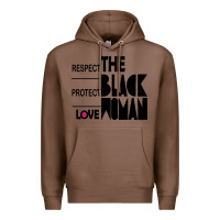 Chestnut respect protect love the black woman Premium Hoodie - linhVisuals