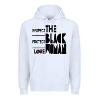 White respect protect love the black woman Premium Hoodie - linhVisuals