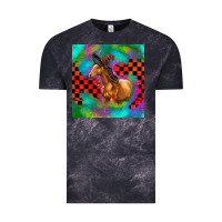 Cloud Black Halloween Quarter Horse Vintage Tee - LillyAllenDesigns