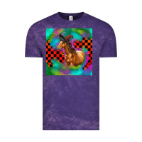 Cloud Purple Halloween Quarter Horse Vintage Tee - LillyAllenDesigns