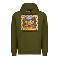 Army Green restore the wolf defenders of wildlife Premium Hoodie - linhVisuals