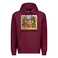 Burgundy restore the wolf defenders of wildlife Premium Hoodie - linhVisuals