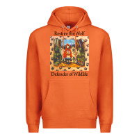 Carrot restore the wolf defenders of wildlife Premium Hoodie - linhVisuals