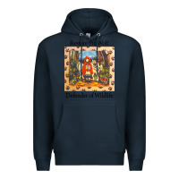 Navy restore the wolf defenders of wildlife Premium Hoodie - linhVisuals