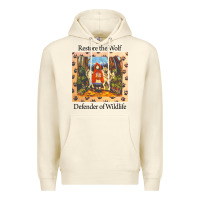 Sandshell restore the wolf defenders of wildlife Premium Hoodie - linhVisuals