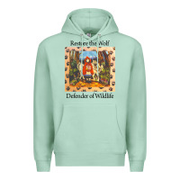 Seafoam restore the wolf defenders of wildlife Premium Hoodie - linhVisuals