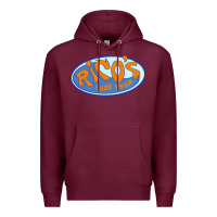 Burgundy richo surf shop Premium Hoodie - linhVisuals