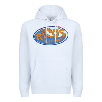 White richo surf shop Premium Hoodie - linhVisuals