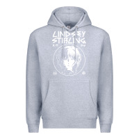 Heather Grey lindsey stirling white Premium Hoodie - linhVisuals