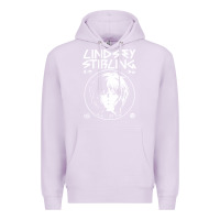 Lilac lindsey stirling white Premium Hoodie - linhVisuals