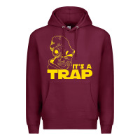Burgundy it's a trap Premium Hoodie - linhVisuals