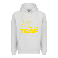 Dove Grey it's a trap Premium Hoodie - linhVisuals
