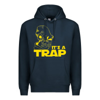 Navy it's a trap Premium Hoodie - linhVisuals