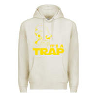 Oatmeal Heather it's a trap Premium Hoodie - linhVisuals
