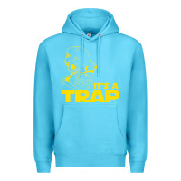 Ocean Blue it's a trap Premium Hoodie - linhVisuals