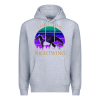 Heather Grey wings of fire i am a lying nightwing vintage Premium Hoodie - linhVisuals