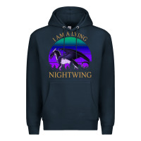 Navy wings of fire i am a lying nightwing vintage Premium Hoodie - linhVisuals