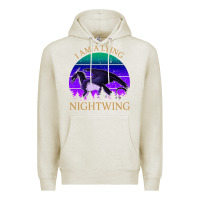 Oatmeal Heather wings of fire i am a lying nightwing vintage Premium Hoodie - linhVisuals