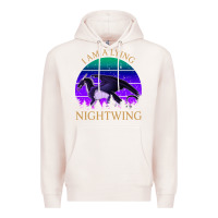 Pale Pink wings of fire i am a lying nightwing vintage Premium Hoodie - linhVisuals