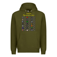 Army Green runescape game Premium Hoodie - linhVisuals
