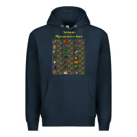 Navy runescape game Premium Hoodie - linhVisuals