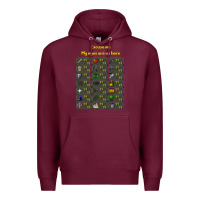 Burgundy runescape game Premium Hoodie - linhVisuals