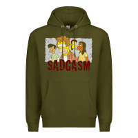 Army Green sadgasm Premium Hoodie - linhVisuals