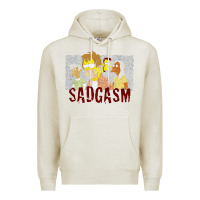 Oatmeal Heather sadgasm Premium Hoodie - linhVisuals