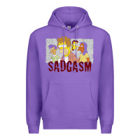 Purple sadgasm Premium Hoodie - linhVisuals